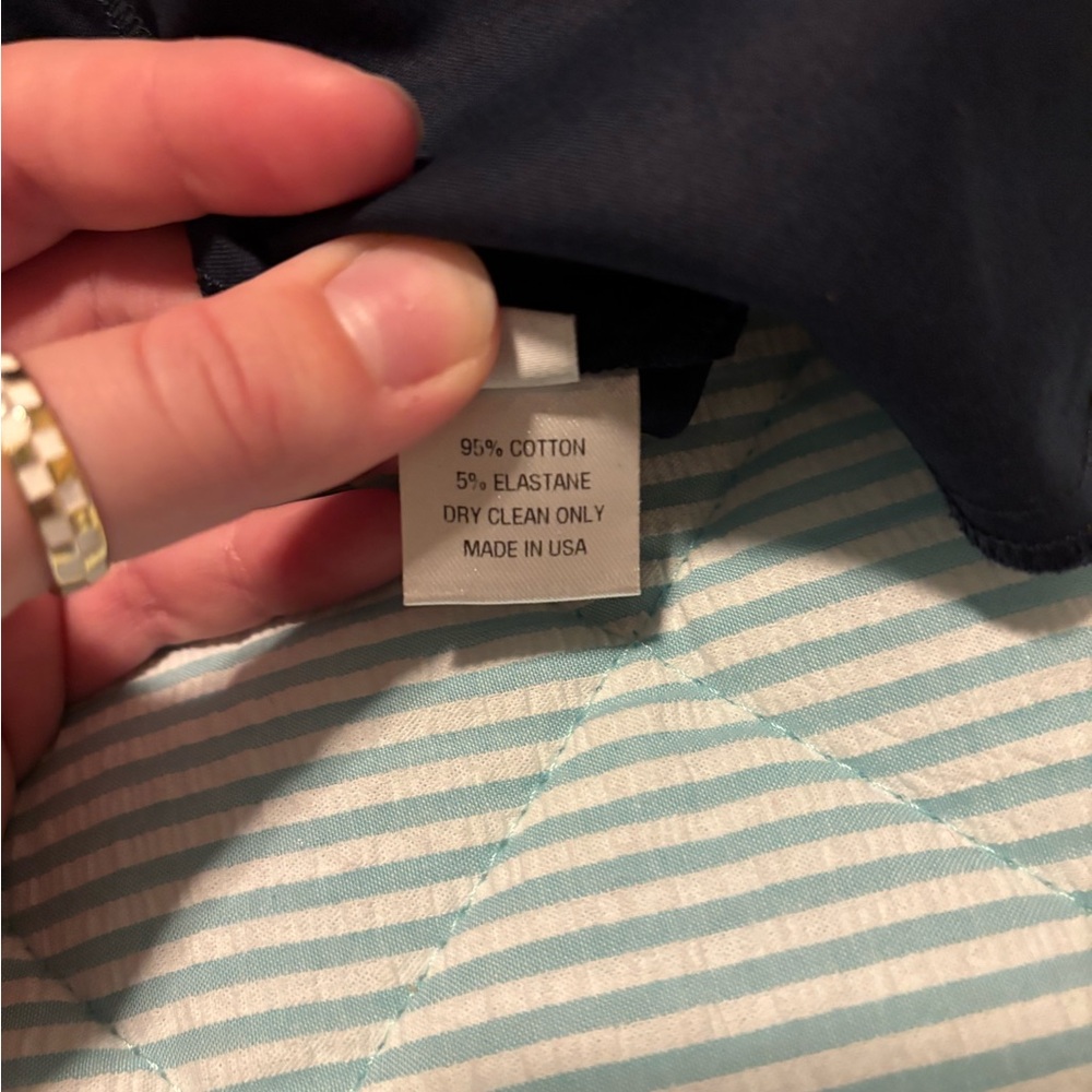 Designer Navy Blue Dress Pants - Picture 8 of 8